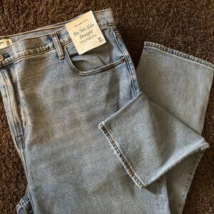 Abercrombie 90’s Straight Ultra High Rise Jeans 36 / 22 L Size 18 NWT